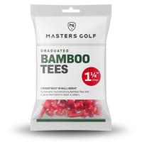 Tees Gradués en bambou rouge 32mm 1 1/4'' (50 tees / TEB0024) - Masters