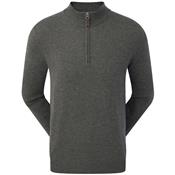 Pull Over 1/2 Zippé Melange de Laine gris (90139) - FootJoy