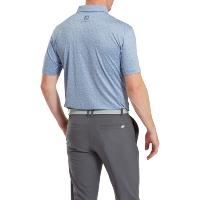 Polo imprimé Floral en fil d'Ecosse gris orage (81618) - Footjoy