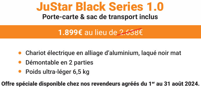 Offre Promo Chariot Black Serie 1.0 Justar Golf