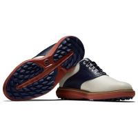 Chaussure homme Traditions Spikeless 2025 (57925 - Brun / Marine / Rouge) - Footjoy