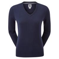 Pull Over laine Col V Femme marine (88512) - FootJoy