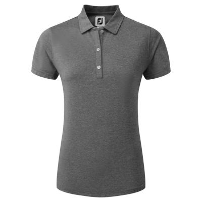 Polo chiné FJ uni noir Femme (80233) - Footjoy