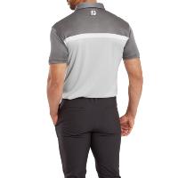 Polo Interlock avec blocs de couleurs gris / anthracite (81615) - Footjoy