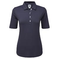 Polo piqué uni manches courtes marine Femme (81725) - Footjoy