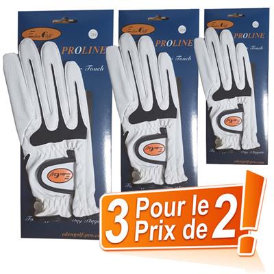 3 Gants de golf Homme Synthétique Proline (2=3) - Eden Golf