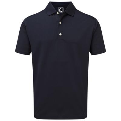 Polo Stretch Pique Solid Col Tricot Côtelé marine (90085) - FootJoy