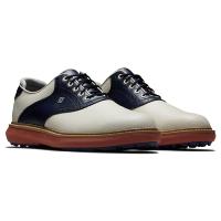 Chaussure homme Traditions Spikeless 2025 (57925 - Brun / Marine / Rouge) - Footjoy