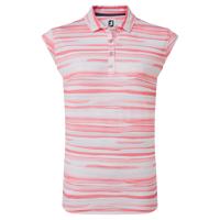 Polo Sans Manche Imprimé Aquarelle corail (88483) - Footjoy