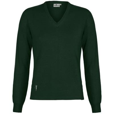 Pull Over Col V Femme kaki (1224) - Polo Swing