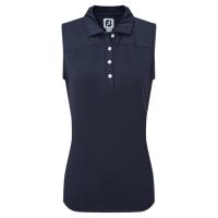 Polo Fil Ecosse Sans Manche Femme marine (82511) - FootJoy