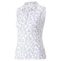 Polo Micro Floral SL Fille Blanc (539786-01) - Puma