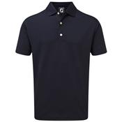 Polo Stretch Pique Solid Col Tricot Côtelé marine (90085) - FootJoy