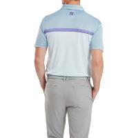 Polo Interlock avec blocs de couleurs gris / mauve (81614) - Footjoy