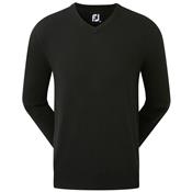 Pull Over Col V Melange de Laine noir (90129) - FootJoy