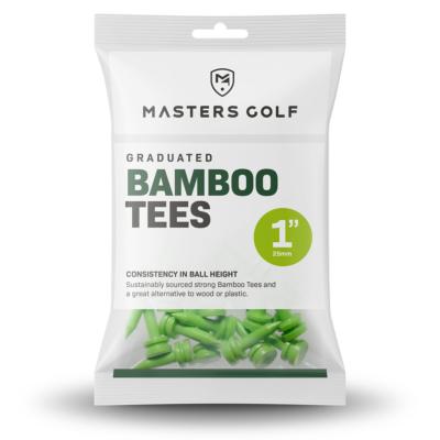 Tees Gradués en bambou vert 25mm 1'' (25 tees / TEB0025) - Masters