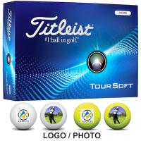 12x12 Balles TITLEIST Logotées Tour Soft - Titleist