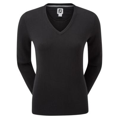 Pull Over Laine Col V Femme noir (88511) - FootJoy