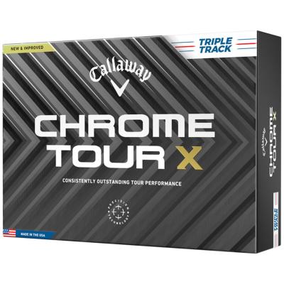 12 Balles de golf Chrome Tour X Triple Track 2024 - Callaway