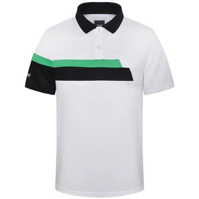 Polo Birdie Plus blanc/vert (7637-6SK) - Colmar