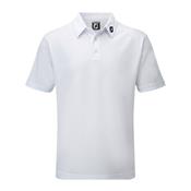 Polo Pique Uni Junior blanc (92740) - Footjoy <b style='color:red'>(dispo au 15 octobre 2024)</b>