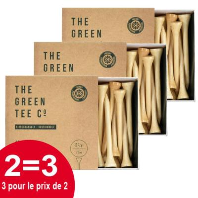 3x40 Tees en Bambou 70mm 2 3/4'' (40 tees / TEB0001) - Masters