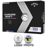 12x12 Balles CALLAWAY Logotées Chrome Soft X - Callaway