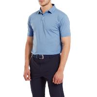 Polo Chiné Collar bleu clair (80141) - Footjoy