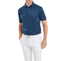 Polo imprimé Floral en fil d'Ecosse marine (81617) - Footjoy