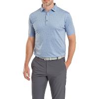 Polo imprimé Floral en fil d'Ecosse gris orage (81618) - Footjoy