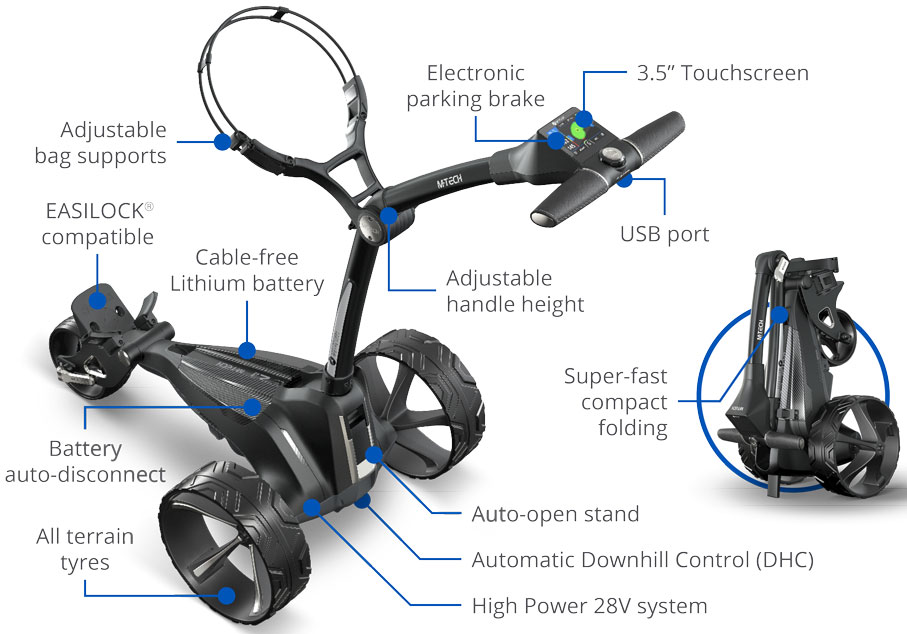 Chariot électrique MTech Motocaddy Golf